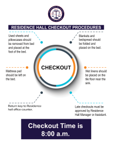 Residence hall checkout procedures