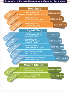 Hospitals, Urgent Care, Minute Clinics